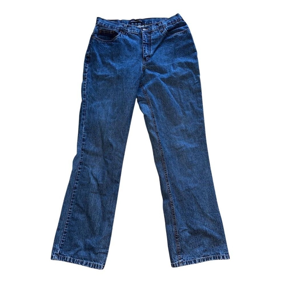 Vintage Bill Blass perfect fit Women's Bootcut Jeans Sz 12 tall Medium Wash Blue